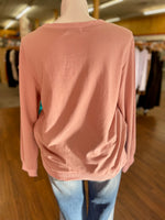 Elena Crew Neck Long Sleeve with Buttons
