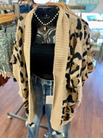 Pauline Open Front Leopard Cardigan