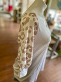 Agnes Leopard Sleeve Pattern Blouse