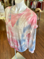 Jasmine Tie-Dye Long Sleeve Top with V Patch