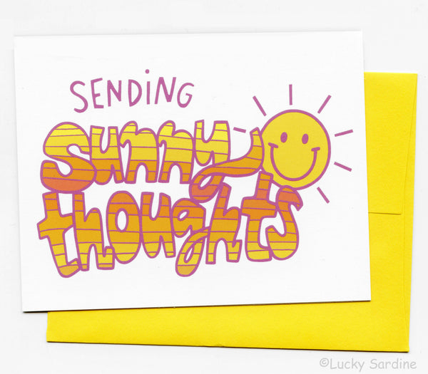 Sending Sunny Thoughts - Sunshine Well Wishes Card