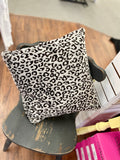Mercy Fuzzy Leopard Square Pillow