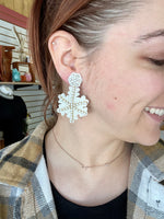 Braylee Snowflake Beaded Earrings