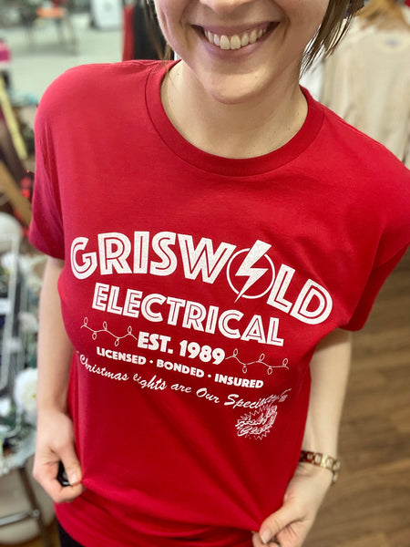 Greta Griswold Electrical Christmas Tee