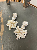 Braylee Snowflake Beaded Earrings