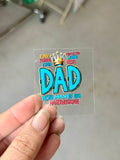 Dad Stickers for Motel Keychain