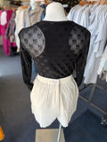 Myrna Elegant Textured High-Waist Shorts