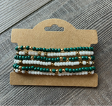 Amelie Game Day Seed Bead Friendship Bracelet Set