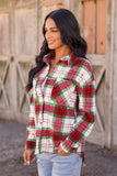 Joni Christmas Plaid Flannel Shacket