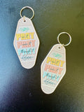 Faith Stickers for Motel Keychain
