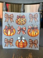 Fall Bow Transfer Designs