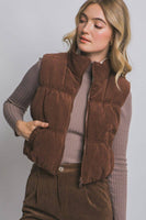 Vera Reversible Corduroy Puffer Vest