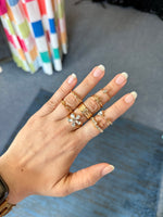 Enya Stylish Geometric Alloy Rings