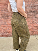 Emilie Cheetah Barrel Jeans