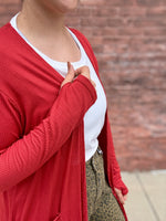 Rosanna Ribbed Long Cardigan