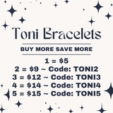 Toni Assorted Crystal Stretchy Bracelets