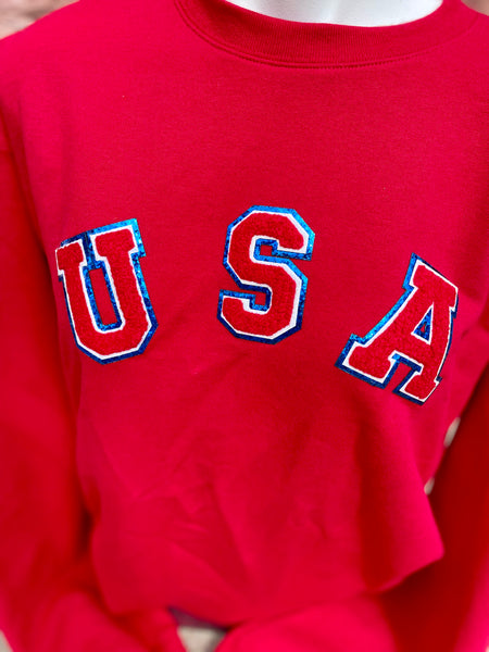 USA Chenille Patch Set