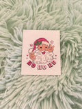 Pink Christmas Stickers for Motel Keychain
