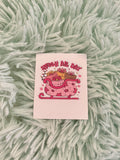 Pink Christmas Stickers for Motel Keychain