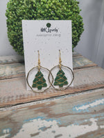 Rowena Gold Foiled Christmas Tree Dangles