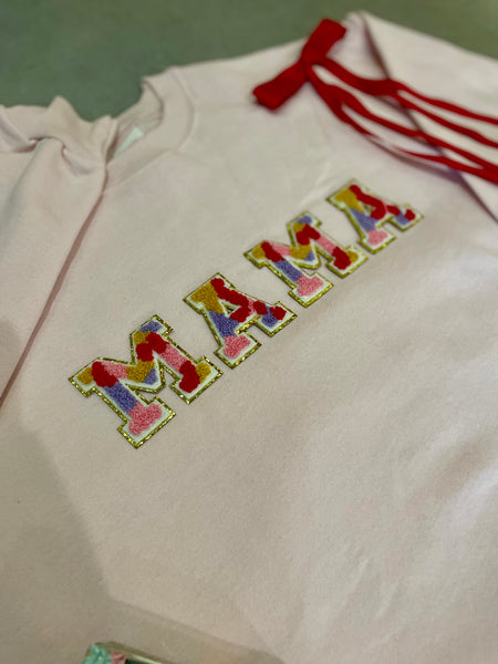 MAMA Colorful Chenille Letters