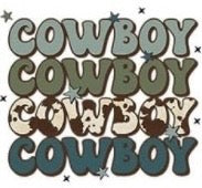 Western Cowboy Transfer Designs