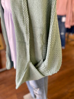 Riley Knit Open Front Cardigan with Pockets