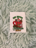 Coffee Christmas Stickers for Motel Keychain