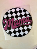 Checkered Circle Mama Transfer