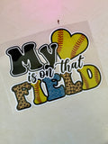 Softball Transfer Designs