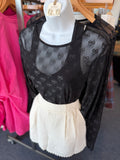 Myrna Elegant Textured High-Waist Shorts