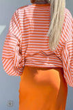 Lucille Stripe Loose Sweatshirt