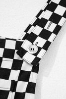 Courtney Checkered Wide Leg Jumpsuit w/ Pockets