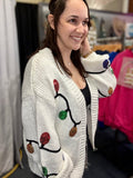 Elma Sequin Christmas Light Cardigan