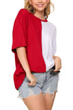 Lynette Game Day Split Color Top