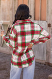 Joni Christmas Plaid Flannel Shacket
