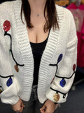 Elma Sequin Christmas Light Cardigan