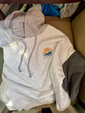 MV Sport - Women's Sueded Fleece Colorblocked Crop Hooded Sweatshirt