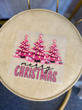 Pink Christmas Transfer Designs