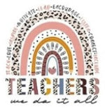 Retro Teacher Transfer Designs