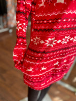 Marion Christmas Pattern Long Sleeve with Pockets