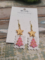 Olivia Pretty Pink Stamp Earrings