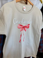 Original Cardinals Bow Transfer Design