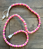 Jenna Beaded Phone Charger with Lightning & USB-C Cable