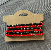 Amelie Game Day Seed Bead Friendship Bracelet Set