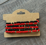 Amelie Game Day Seed Bead Friendship Bracelet Set