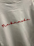 Nebraska Cursive Puff Transfer