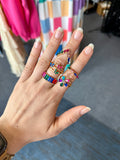 Susie Stylish Geometric Alloy Rings