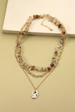 Elma Natural Stone Layered Necklace