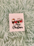 Coffee Christmas Stickers for Motel Keychain